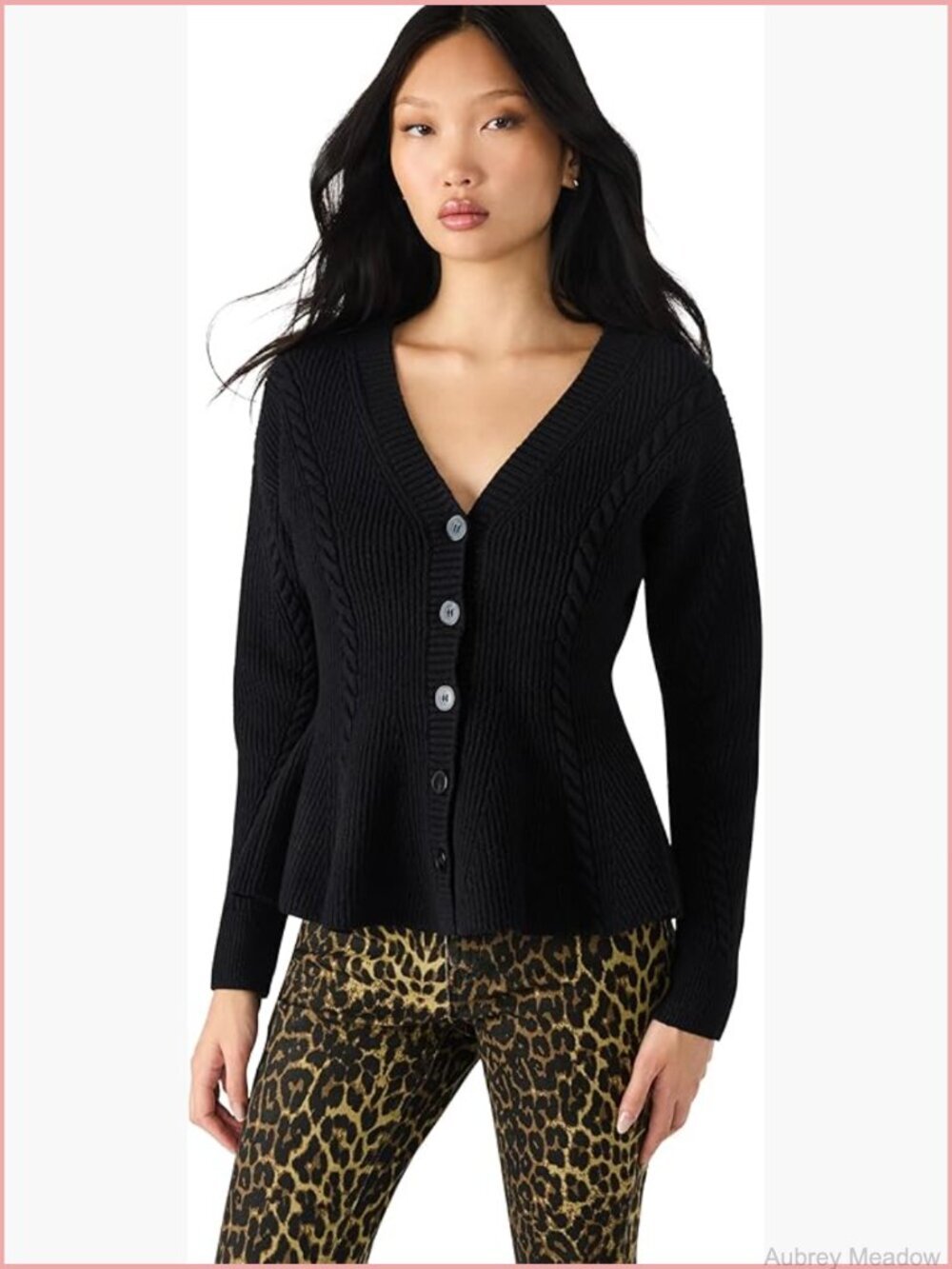 Long Sleeve Button Front Cardigan Pullover Sweater